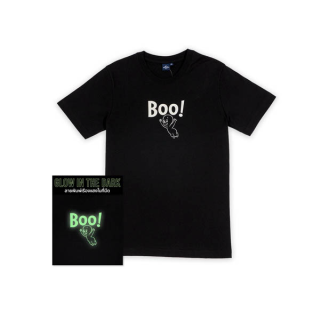 Universal Studios Men Casper The Friendly Ghost Glow In The Dark T-Shirt - เสื้อผู้ชายยูนิเวอร์แซล สตูดิโอ แคสเปอร์ เรืองแสงในที่มืด สินค้าลิขสิทธ์แท้100% characters studio