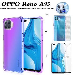 OPPO Reno6 Z 5g Case (4 in 1) ฟิล์มกระจกกันรอยสําหรับ oppo A91/F15  A31/A8 A9/A5 2020