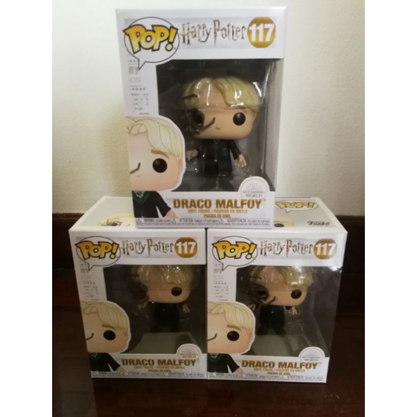 funko pop harry potter : draco malfoy no.117 โมเดล แฮร์รี่พอตเตอร์ ลาย เดรโก มัลฟอย *กล่องมีตำหนิ