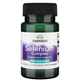 Swanson Selenium 200 mcg [ 90 เม็ด ] Swanson Ultra Albion Selenium, puritans Pride Selenium