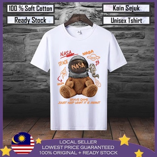 เสื้อยืด ผ้าฝ้าย 100% พิมพ์ลาย Nasa Baju Lelaki พรีเมี่ยม 100% สําหรับผู้ชาย