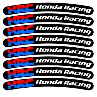 สติ๊กเกอร์เจล 3D สําหรับตกแต่งล้อรถจักรยานยนต์ Honda Hrc series 16 17 18 19 20 21 นิ้ว 8 ชิ้น/ล็อต hrc สติ๊กเกอร์ hrc สติ๊กเกอร์ pcx  สติกเกอร์ สติ๊กเกอร์ติด โลโก้ สติ๊กเกอร์ติดรถ ของแต่งรถ แต่ง 160 รถ pcx150 กันรอย pcx160 ชุดแต่ง ของเเต่งpcx zoomer x