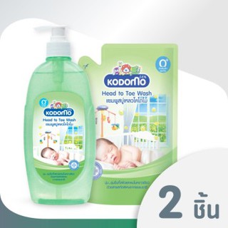 KODOMO แชมพู สบู่เหลว โคโดโม Head to Toe - Bubble Stick 400 มล. (1 ขวด   1 ถุงเต