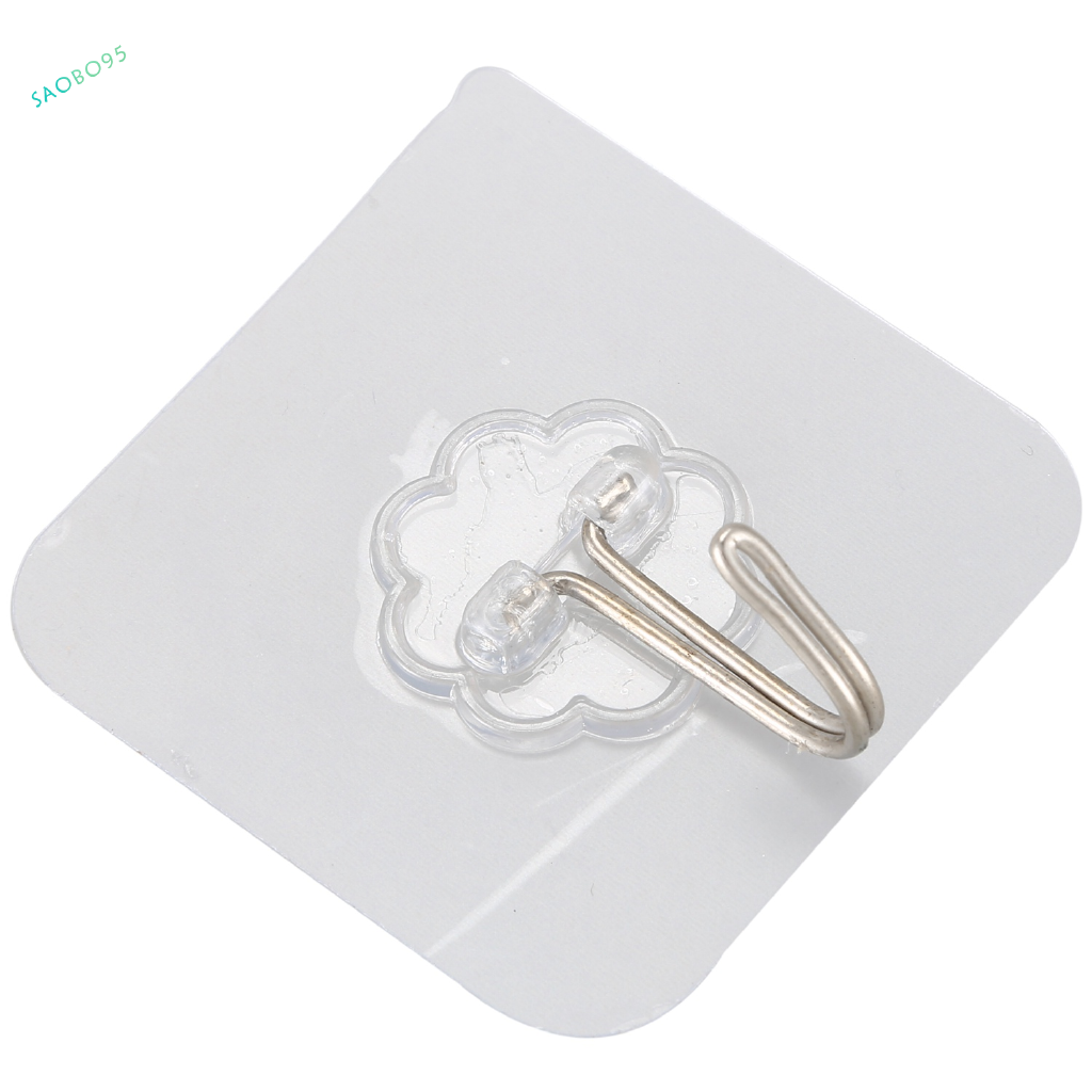 Adhesive Hooks Wall Hooks Heavy Duty Stick on Strong Waterproof Ceiling Hangers Nail Free 10kg