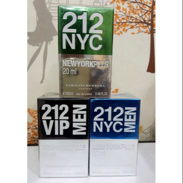 น้ำหอม212 NYC MEN NEW YORK PILLS by Carolina Herrera 20 ml.