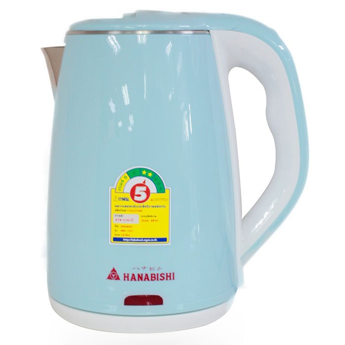 ฮานาบิชิ Cordless กาต้มน้ำไร้สาย ขนาดรุ่น HMK-19011.8 ล.คละสีHanabishi KettleModel HMK-1901Size 1.8L