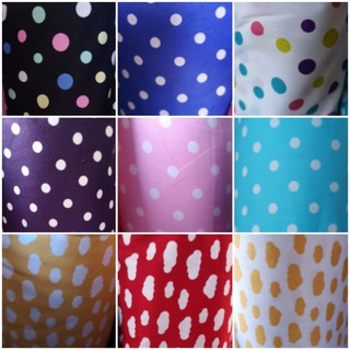 Patchy ผ้าเมตร ผ้าหลา ผ้าคอตตอล100 ผ้าcotton ผ้าฝ้าย cotton ผ้าลายจุด polka dot