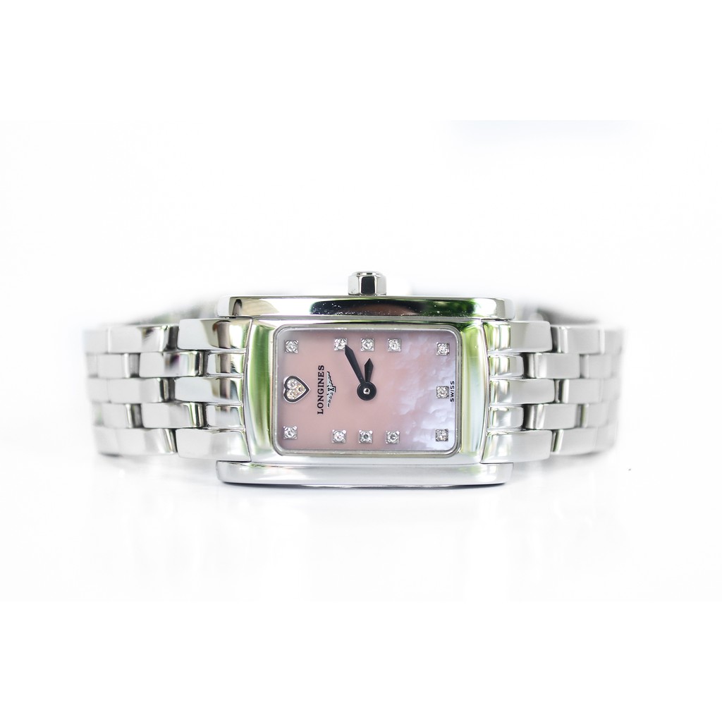 Longines Dolcevita Mini lady หน้ามุกชมพู ฝังเพชร
