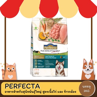 Perfecta Adult Chicken&amp;Brown Rice เพอเฟคต้า (เนื้อไก่และข้าวกล้อง) ขนาด 1 KG