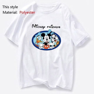 [COD]เสื้อยืด พิมพ์ลายการ์ตูน Disney Mickey Mouse Donald Duck The Lion King Simba สุดชิค สําหรับผู้หญิง