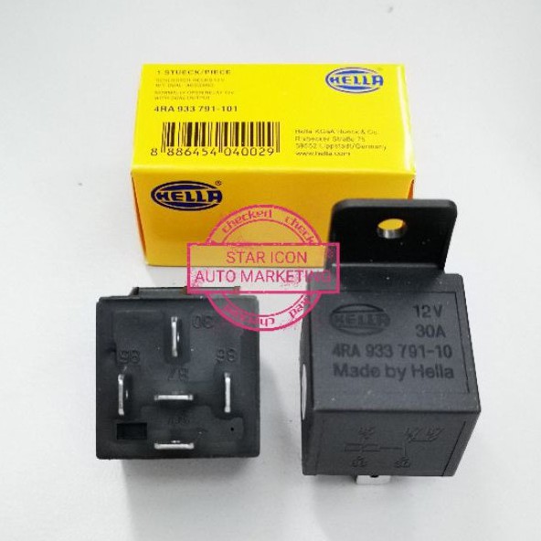 1 ชิ้น x HELLA 5 Pin 12v (87) รีเลย์ / อุปกรณ์ควบคุม 4RA 933 791-101