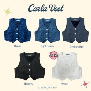 Carla Vest by sistersfabric เสื้อกั๊กซับในทั้งตัว