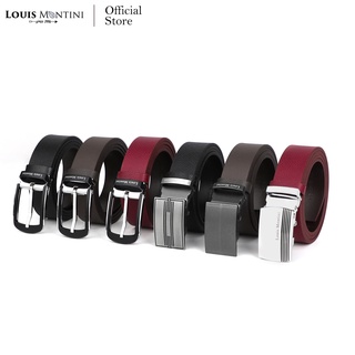 Louis Montini (CAMERON) เข็มขัดผู้ชายหนังวัวแท้ Men Belt MGN164&amp;MGN372