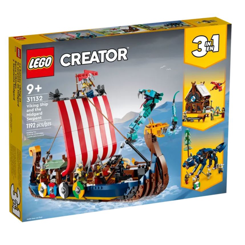 LEGO® Creator 3in1 Viking Ship and the Midgard Serpent 31132