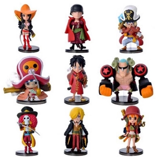 ฟิกเกอร์โมเดล One Piece 9 ชิ้น / ชุด