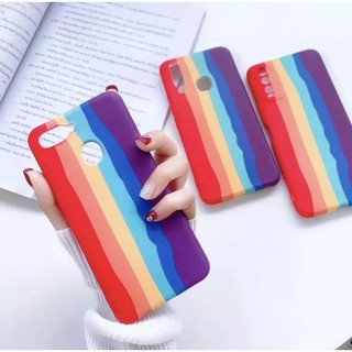 สินค้าพร้อมส่งจากไทย Case Vivo ทุกรุ่น งานกำมะหยี่สายรุ้ง รุ่น Vivo Y31 V21 Y20 Y20S V20 V20Pro V20SE Y30 Y50 Y12S V15