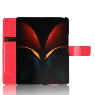 เคส Samsung Galaxy Z Fold2 Fold 2 3 4 fold3 Fold4 W21 เคสฝาพับ เคสหนัง Flip Cover Wallet Case PU Faux Leather Stand Soft Silicone Bumper With Card Slots Pocket for SamsungW21 SamsungZFold2 SamungZFold3 SamsungZFold4 SamsungZ ZFold2 ZFold3 ZFold4