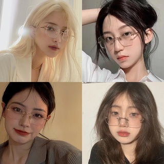 แว่นตา แบบแบน ไร้กรอบ สําหรับผู้ชาย และผู้หญิง