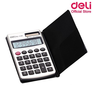 เครื่องคิดเลขพกพาพร้อมซอง Deli 1120 Pocket Calculator