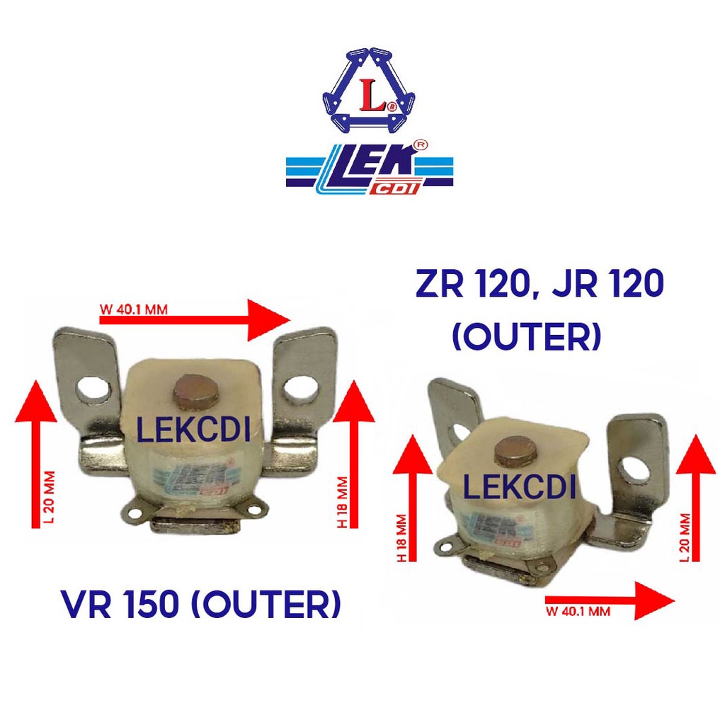 พัลเซอร์คอยล์  Y 100 , BELLE, ZR, JR, VR 150 นอก, RXZ นอก,TZR TZM, MATE 111, MATE SUPER, TIARA, MIO 125, NOUVO, R15 - รูปที่ 2