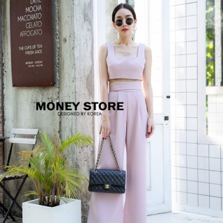 Money Store ชุดเซทน่ารักกางเกงแต่งโบว์