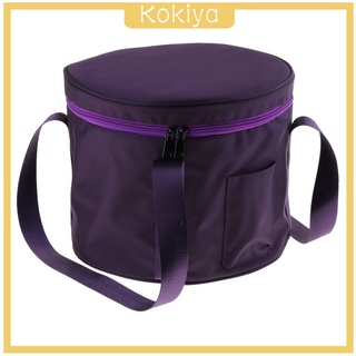 [Kokiya] กระเป๋าเดินทางสีม่วงสําหรับชามร้องเพลงคริสตัล 6/7/8 นิ้ว