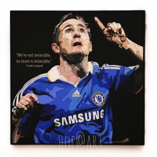 Frank Lampard #1 แฟรงค์ แลมพาร์ด Chelsea เชลซี รูปภาพ​ติด​ผนัง​ pop art ฟุตบอล​ กรอบรูป​​ ของขวัญ​​ แต่งบ้าน รูปภาพ