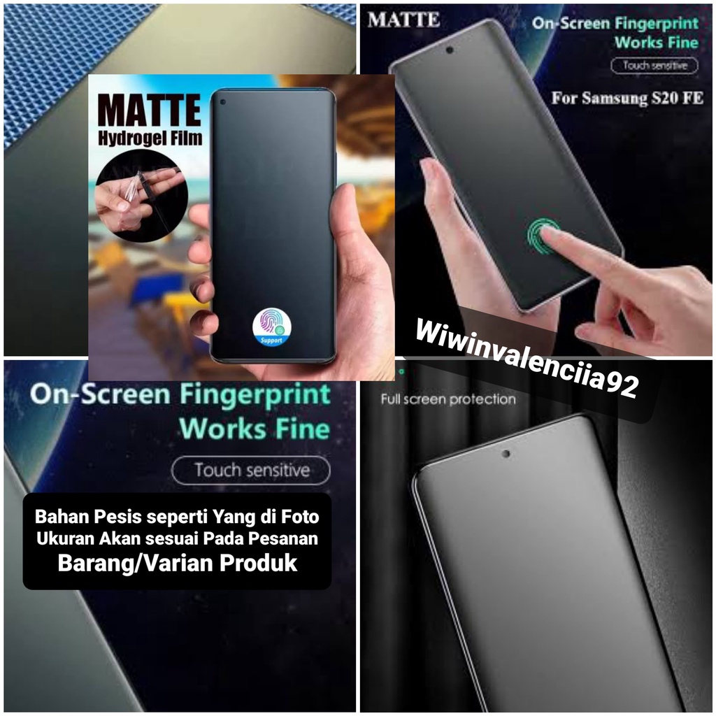 Hydrogel Front & Back Glare Matte Doff INFINIX Hot 60 Pro 60i PLUS 50i 50 pro+ 40 Pro 40i 30 30i 20 