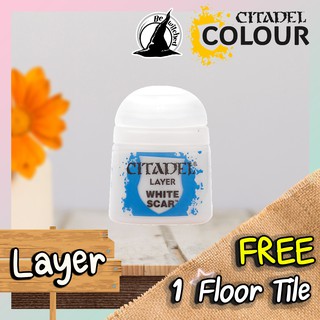 (Layer) WHITE SCAR : Citadel Paint แถมฟรี 1 Floor Tile