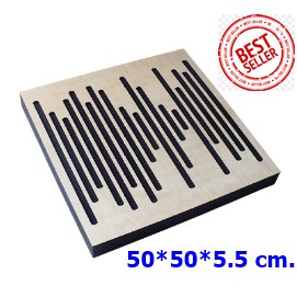 WaveFuser Wood แผ่นกันเสียงสะท้อน Sound Absorption-Diffuse Acoustic Panel
