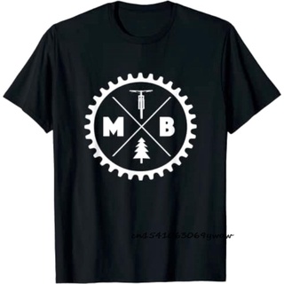 เสื้อยืดแขนสั้น ผ้าฝ้าย พิมพ์ลายภูเขา MTB สไตล์วินเทจ สําหรับผู้ชายS-5XL