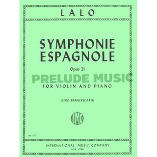 (Violin and Piano) Lalo, É: Symphonie Espagnole Op.21 (IMC1377)