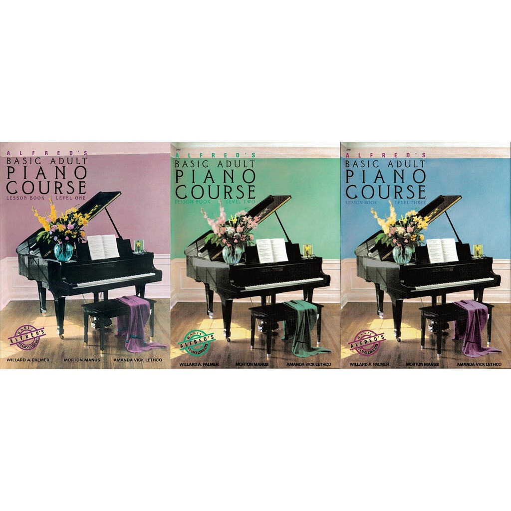 Alfred's Basic Adult Piano Course: Lesson Book Level 1-3