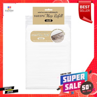 รีฟิลแผ่นทำความสะอาดพื้นชนิดแห้ง SWEEPY 30 แผ่น สีขาวREFILL DRY SHEET MOP SWEEPY 30 SHEET WHITE