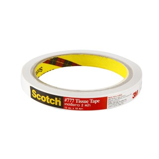 เทปเยื่อกาว 2 หน้า 12 มม.x10 หลา สก๊อตช์ Scotch tape, double-sided, 12mm.