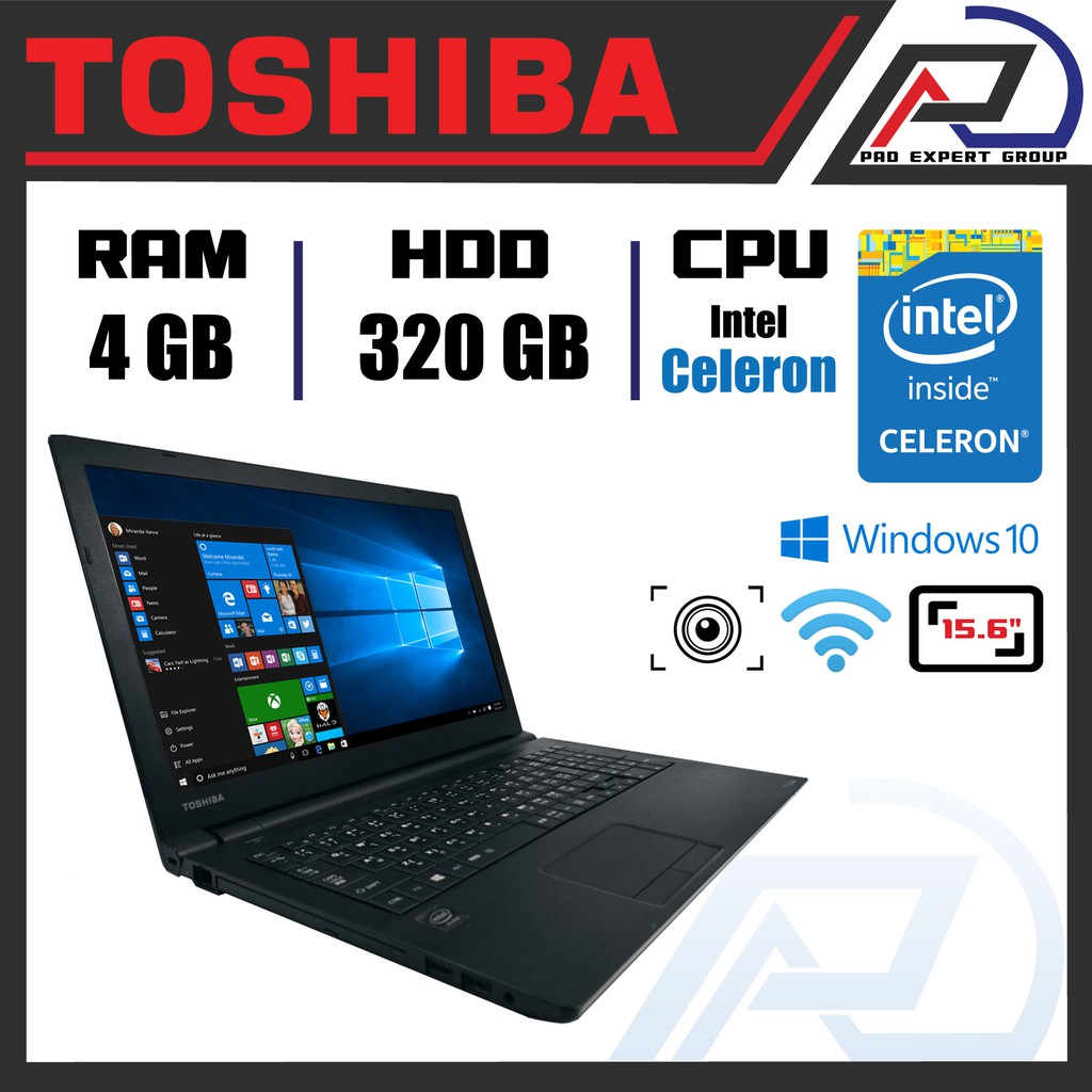 Toshiba B35 โน๊ตบุ๊คมือสอง Notebook Intel Celeron Gen6 เล่นเกม, ดูหนัง,  ฟังเพลง ขนาด 15.6 นิ้ว โน๊ตบุ๊คเล่นเกม - Darkzero728 - Thaipick