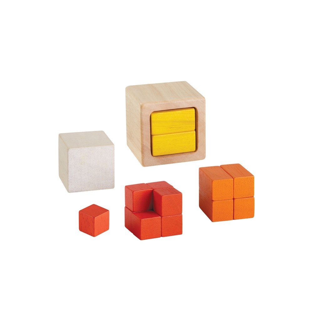 PlanToys ของเล่นไม้ 5369 Fraction Cubes ชุดเรียนรู้เศษส่วน เสริมพัฒนาการ สำหรับเด็กอายุ 3 ปี ขึ้นไป