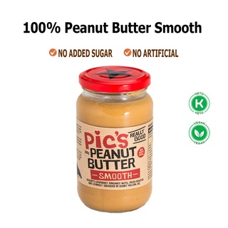 Pic’s Peanut Butter Smooth 380g 花生酱 พิคส์ พีนัท บัตเตอร์ สมูท เนยถั่ว ชนิดละเอียด ขายดีที่สุดจากนิวซีแลนด์