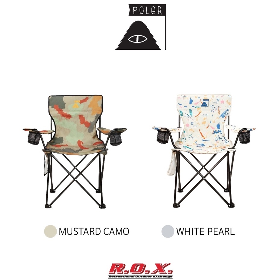POLER CAMPING CHAIR,เก้าอี้ แคมป์ พกพาง่าย จัดเก็บได้ง่าย