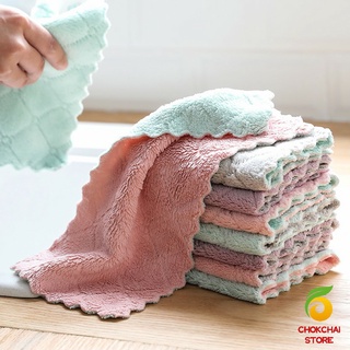 Chokchaistore ผ้าอเนกประสงค์  ผ้าเช็ดจาน ผ้าไมโครไฟเบอร์ Clean Cloths