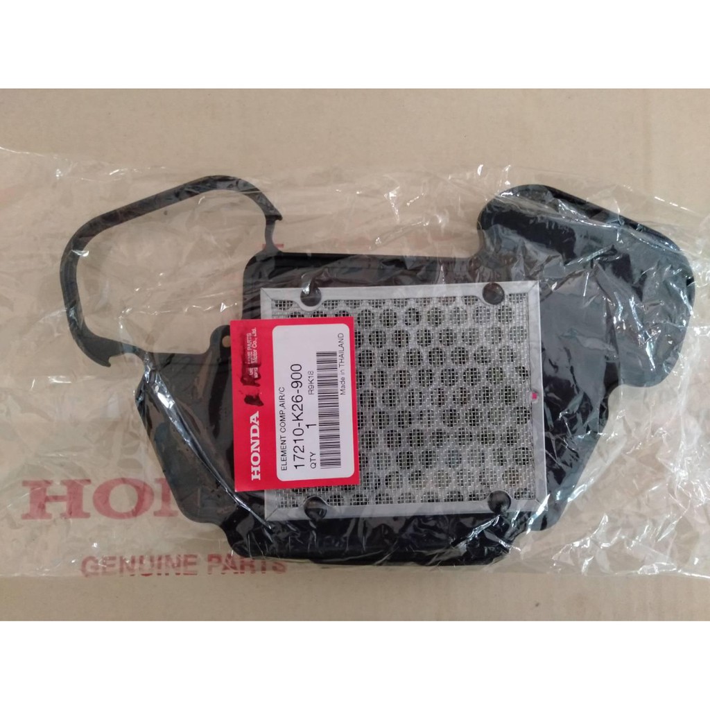 ไส้กรองอากาศ ของแท้เบิกศูนย์ Honda Msx-125 Msx-125 Sf รหัสอะไหล่ 17210-K26-900