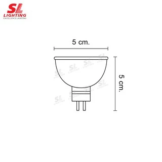 SL LIGHTING | Halogen MR16 หลอดฮาโลเจน ขั้ว MR16 มีกระจกและไม่มีกระจก รุ่น SL-9-JCDR-220V 50W, SL-9-JCDR+C 220V 50W