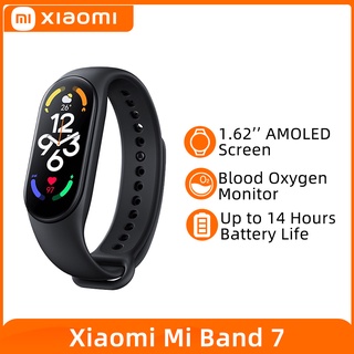 ของแท้ Xiaomi Mi Band 7 สายรัดข้อมือกีฬา อัตราการเต้นของหัวใจ ฟิตเนส ติดตาม Miband 7 1.62 นิ้ว หน้าจอ AMOLED สมาร์ทแบนด์