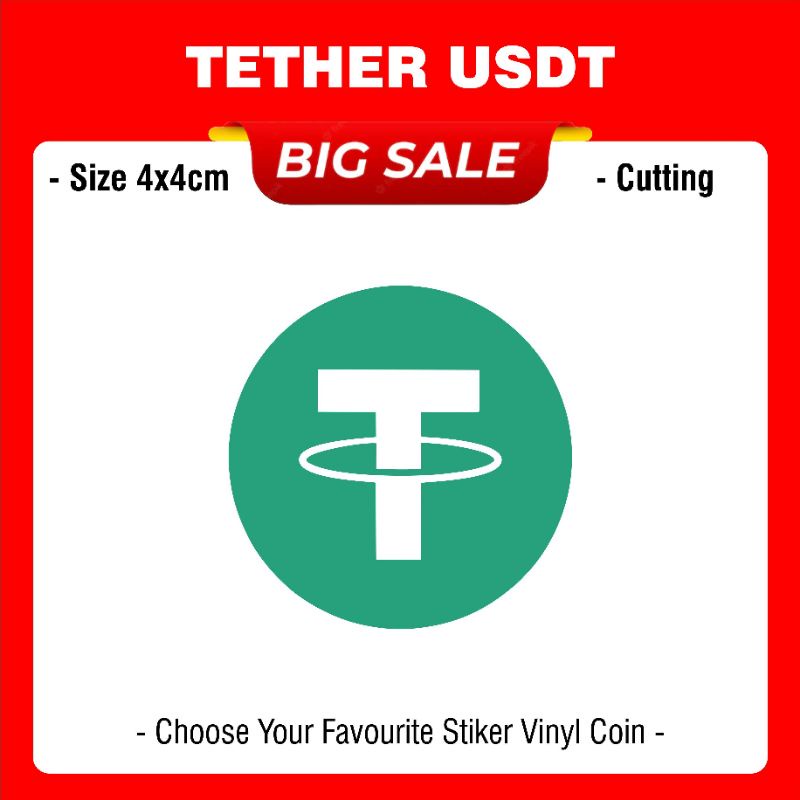 สติ๊กเกอร์ HP USDT Tether – ไวนิลกันน้ําระดับพรีเมียมสําหรับแล็ปท็อป รถจักรยานยนต์ หมวกกันน็อค และโท