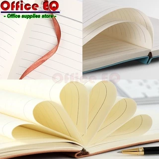 สมุดโน๊ต ปกหนังนิ่ม A5 , B5 มีเส้น 100 แผ่น 200 หน้า จดบันทึก เขียนงาน จดโน๊ต เขียนไดอารี่ พร้อมส่ง
