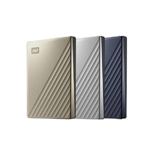 (ลุ้นรับกระบอกน้ำ WD มูลค่า 159 บาท)Western Digital HDD USB-C 4 TB External Harddisk USB-C 4 TB ฮาร์ดดิสก์แบบพกพา รุ่น MY PASSPORT ULTRA USB-C ขนาด2.5