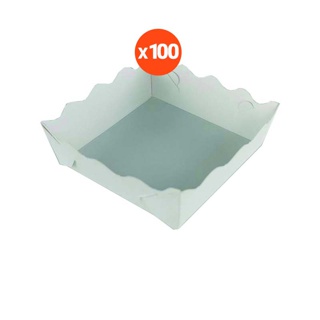 โปรโมชั่น : SRCถาดกระดาษ 0.12LFoodgradeแพ็ค100 สีน้ำขาว ไม่พิมพ์ลาย