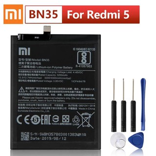 Original XIAOMI BN35 เปลี่ยนแบตเตอรี่สำหรับXiaomi Mi Redmi 5 5.7 "Redrice5 Authenticโทรศัพท์แบตเตอรี่ 3300MAh