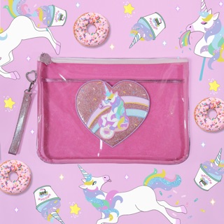 🍩Hungry unicorn glitter briefcase🦄