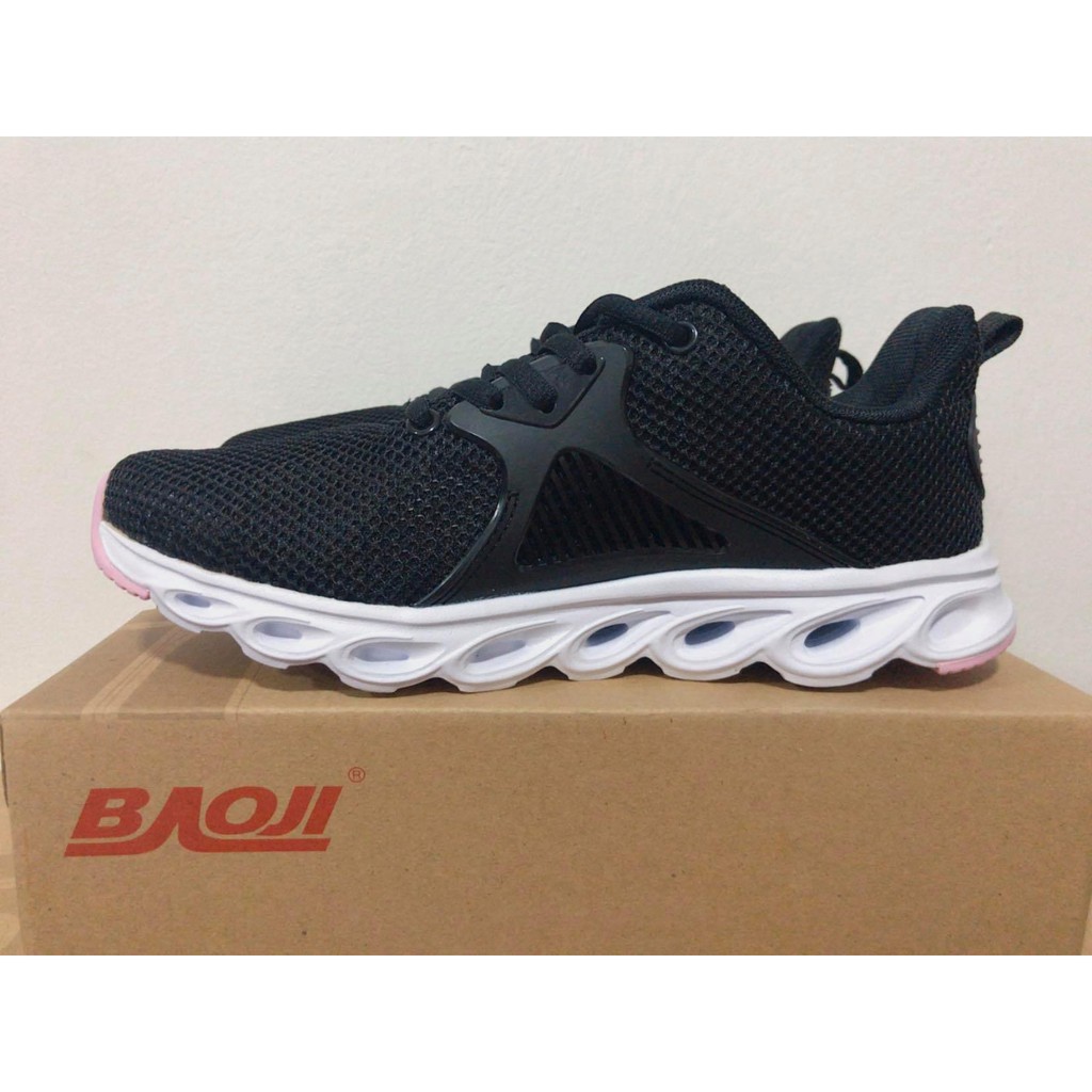 รองเท้า Baoji BJW 511(BLACK) เบาจิ [[สีดำ-ชมพู]]  ของแท้ 100% ใส่นุ่ม เบา สบายเท้า
